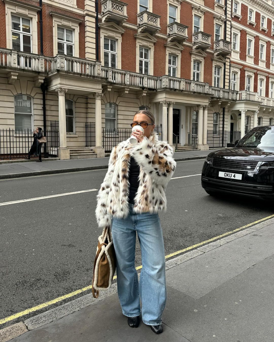 Faux fur coat - Leopard