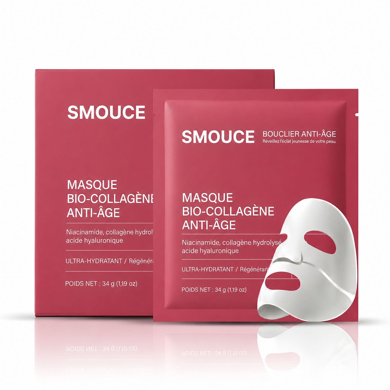 Lot de 3 Masques au Bio-Collagène