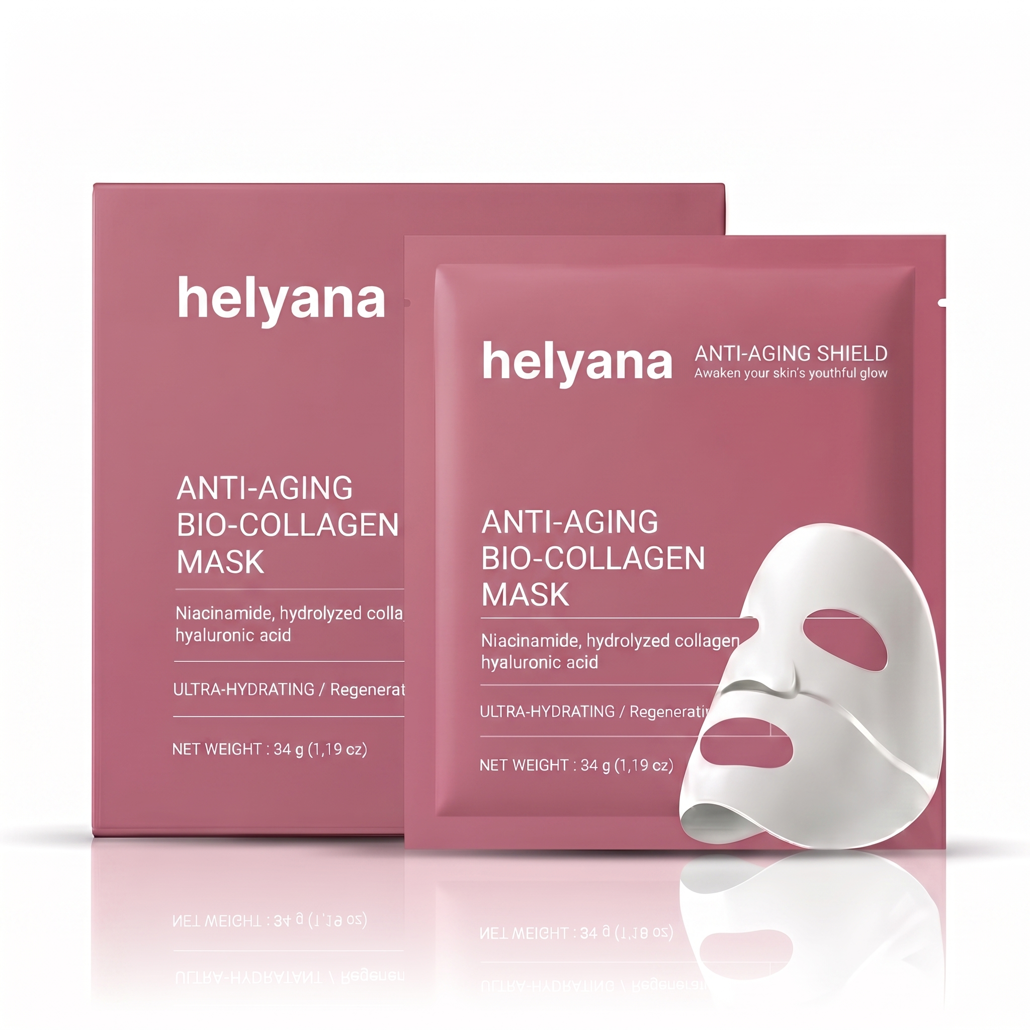 3-Pack Bio-Collagen Face Masks